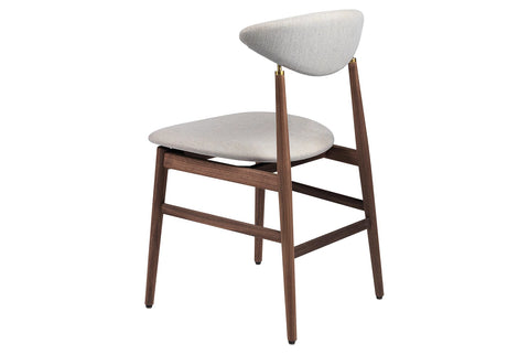 GENT DINING CHAIR - FULLY UPHOLSTERED - WOOD BASE