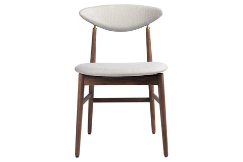 GENT DINING CHAIR - FULLY UPHOLSTERED - WOOD BASE