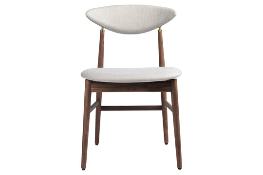 GENT DINING CHAIR - FULLY UPHOLSTERED - WOOD BASE