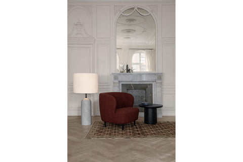 MOON LOUNGE TABLE - ROUND - WOOD TOP