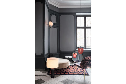 BEETLE LOUNGE CHAIR - FULLY UPHOLSTERED - CONIC BASE