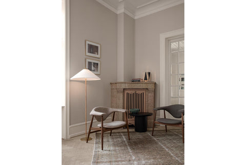 MOON LOUNGE TABLE - ROUND - WOOD TOP