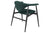 MASCULO DINING CHAIR - FULLY UPHOLSTERED - WOOD BASE