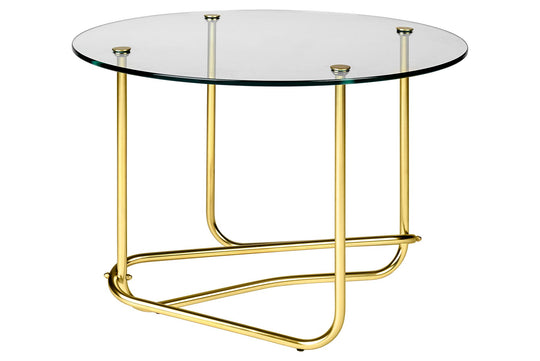 MATEGOT SIDE TABLE - ROUND - BRASS BASE