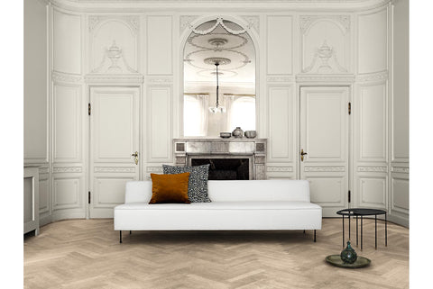 MODERN LINE SOFA- DINING HEIGHT- SMALL on living room