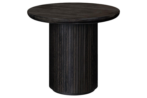 MOON LOUNGE TABLE - ROUND - WOOD TOP