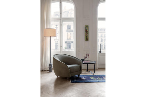 ADNET COFFEE TABLE - ROUND - GLASS TOP - LARGE