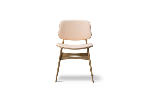BØRGE MOGENSEN SOBORG CHAIR - WOOD FRAME, SEAT & BACK UPHOLSTERED