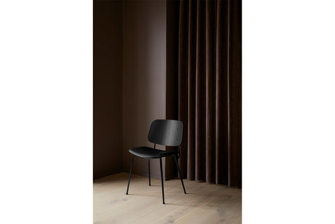 BØRGE MOGENSEN SOBORG CHAIR - STEEL FRAME, SEAT UPHOLSTERED