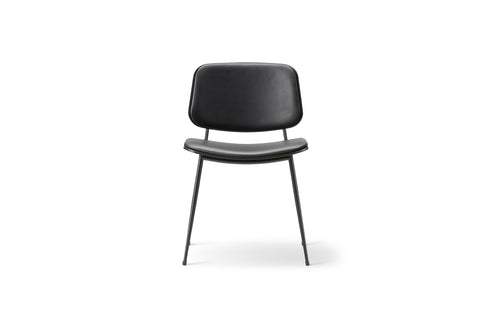 BØRGE MOGENSEN SOBORG CHAIR - STEEL FRAME, SEAT & BACK UPHOLSTERED
