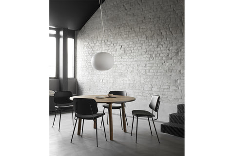 BØRGE MOGENSEN SOBORG CHAIR - STEEL FRAME, SEAT & BACK UPHOLSTERED