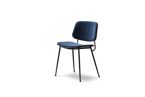 BØRGE MOGENSEN SOBORG CHAIR - STEEL FRAME, SEAT & BACK UPHOLSTERED