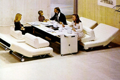1970s "LIVING CENTER" SERIES DINING TROLLEY BY JO COLOMBO FOR ROSENTHAL