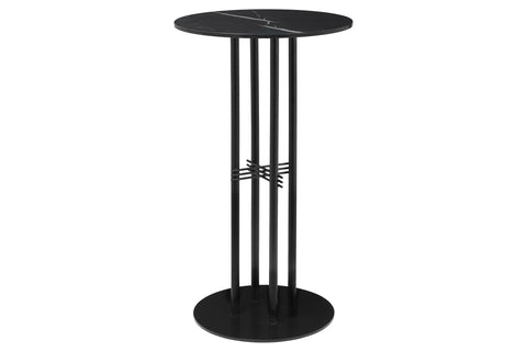 TS COLUMN BAR TABLE - BLACK BASE - MEDIUM