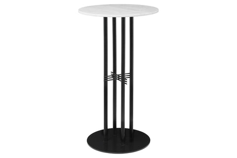 TS COLUMN BAR TABLE - BLACK BASE - MEDIUM