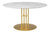 TS COLUMN DINING TABLE - ROUND - BRASS BASE - LARGE