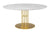 TS COLUMN DINING TABLE - ROUND - BRASS BASE - X-LARGE
