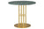 TS COLUMN DINING TABLE - ROUND - BRASS BASE - SMALL