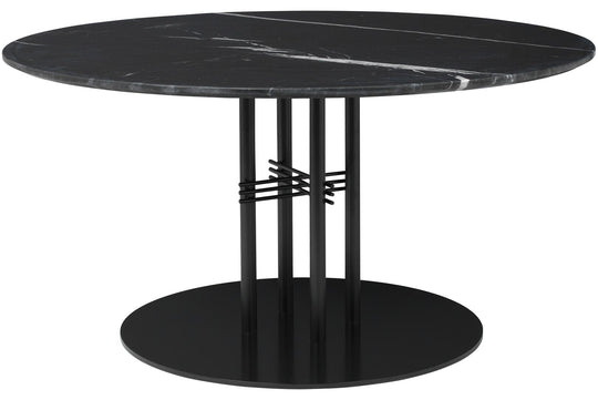 TS COLUMN LOUNGE TABLE - ROUND - BLACK BASE - MEDIUM