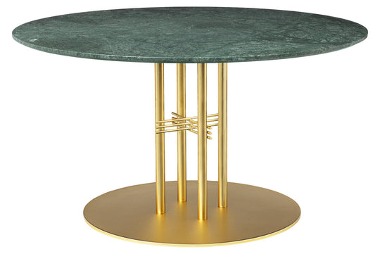 TS COLUMN LOUNGE TABLE - ROUND - BRASS BASE - MEDIUM