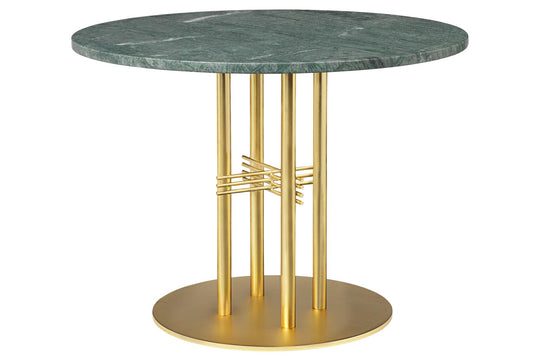 TS COLUMN LOUNGE TABLE - ROUND - BRASS BASE - SMALL