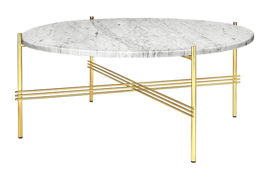 TS COFFEE TABLE - ROUND - BRASS BASE - LARGE