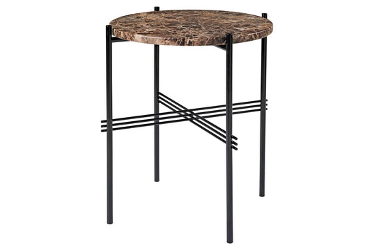 TS COFFEE TABLE - ROUND - BLACK BASE - SMALL