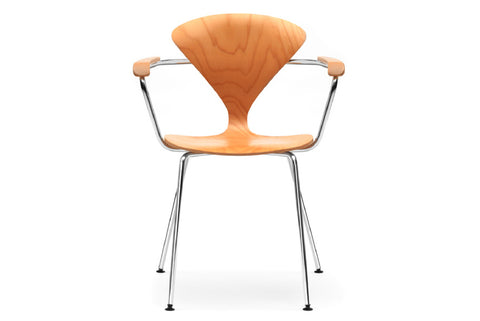 CHERNER ARMCHAIR WITH METAL BASE