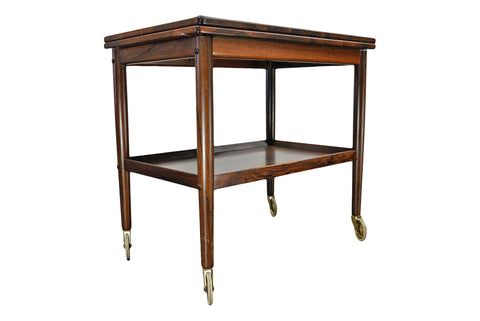 GRETE JALK ROSEWOOD + LAMINATE BAR CART