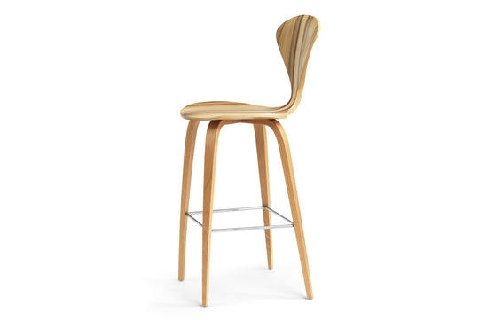 CHERNER BAR STOOL WITH WOOD BASE