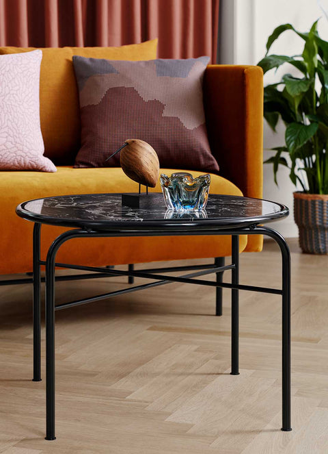 SECANT COFFEE TABLE BY SARA WRIGHT POLMAR - RED STEEL